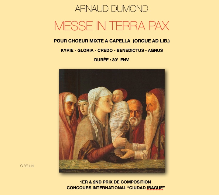 Messe in Terra Pax Arnaud Dumond